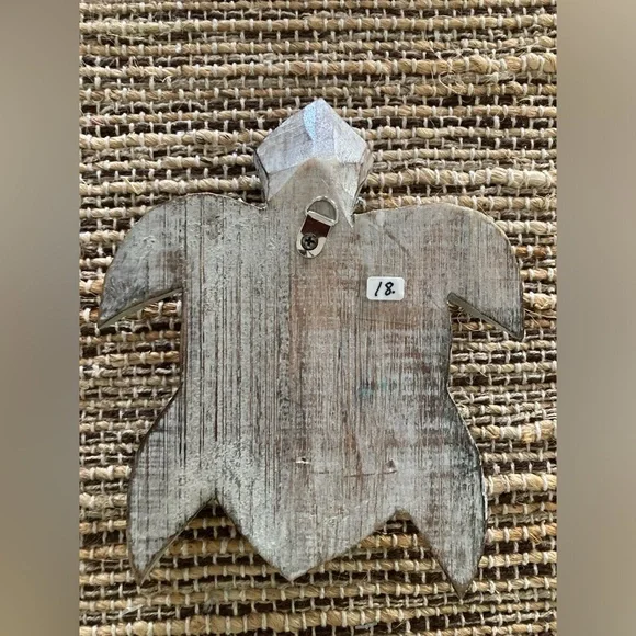 Hand crafted Set of 2 wooden Turtles - Picture 4 of 6